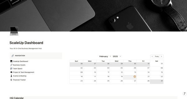 ScaleUp Dashboard